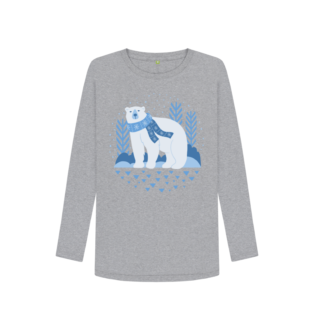 Women's Polar Bear Long Sleeved T-Shirt