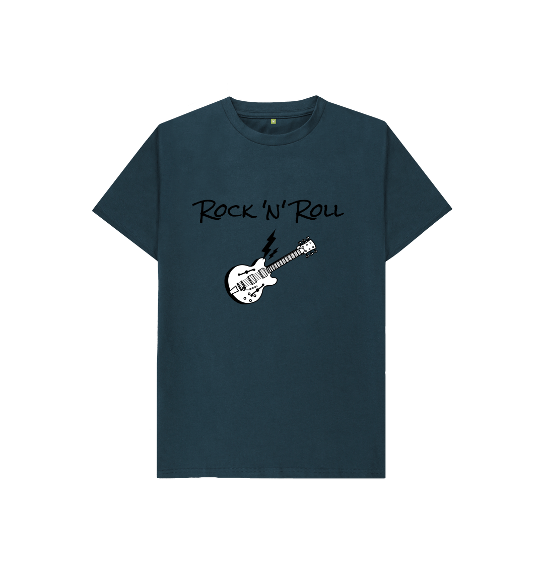 Cat T-shirt gray and white rock'n'roll cat organic cotton unisex