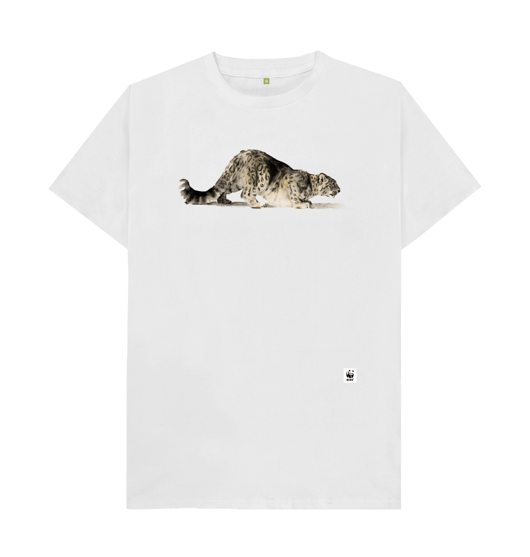 Snow Leopard T-shirt by Kate Vannelli