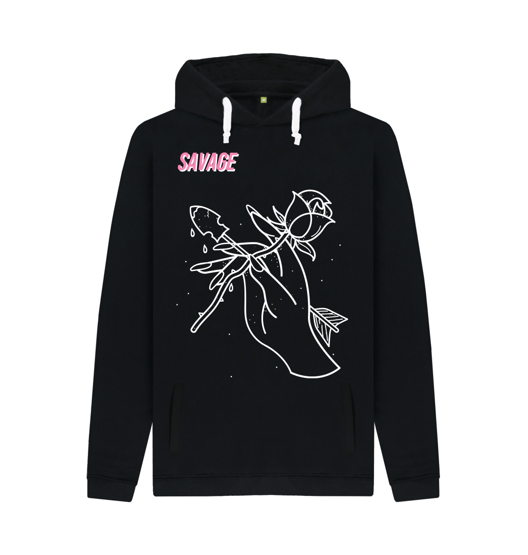 Savage hoodie with roses sale