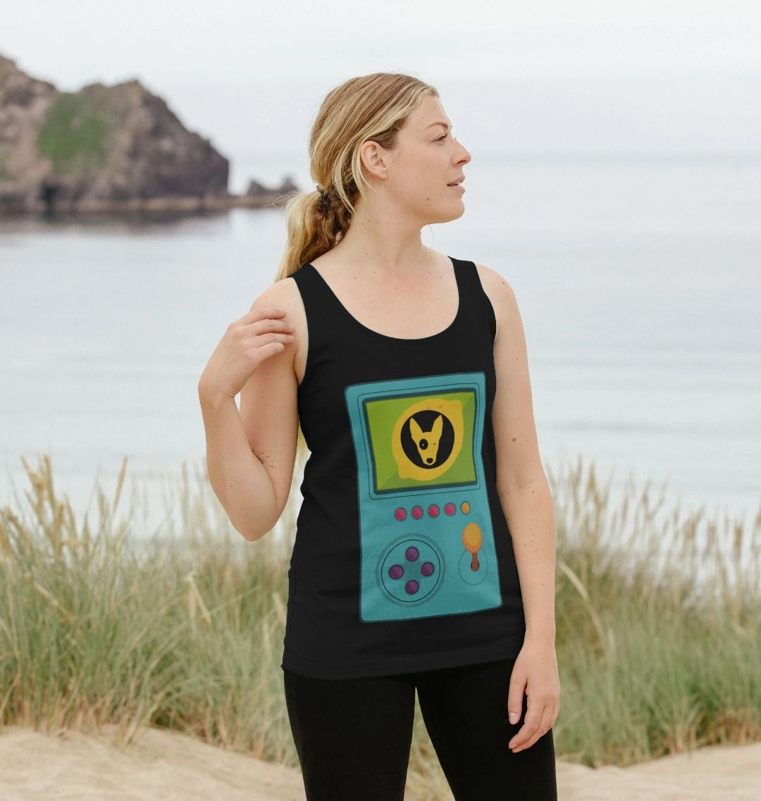 Black Velour Diamante Halter Top XL / Black