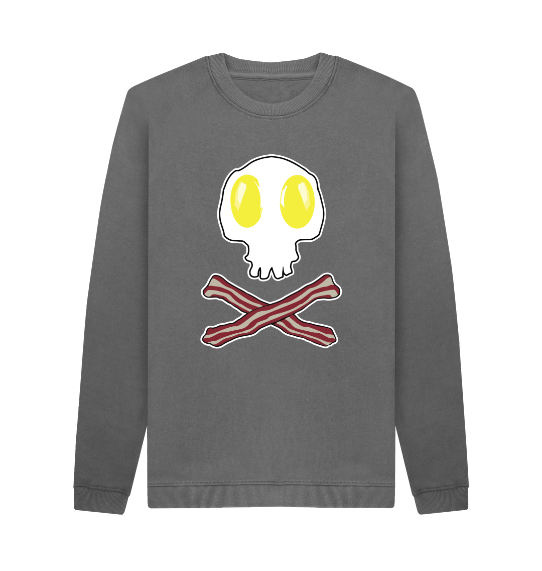 Breakfast Skull Shirt Egg And Bacon Skull Crossbones Tshirt Breakfast Skull Shirt Egg And Bacon Skull Crossbones Tshirt