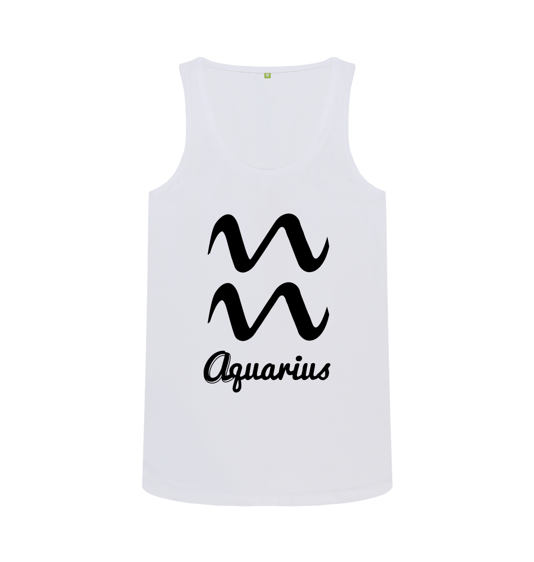 Horoscope Ladies Vest Aquarius Zodiac Star Sign Birthday