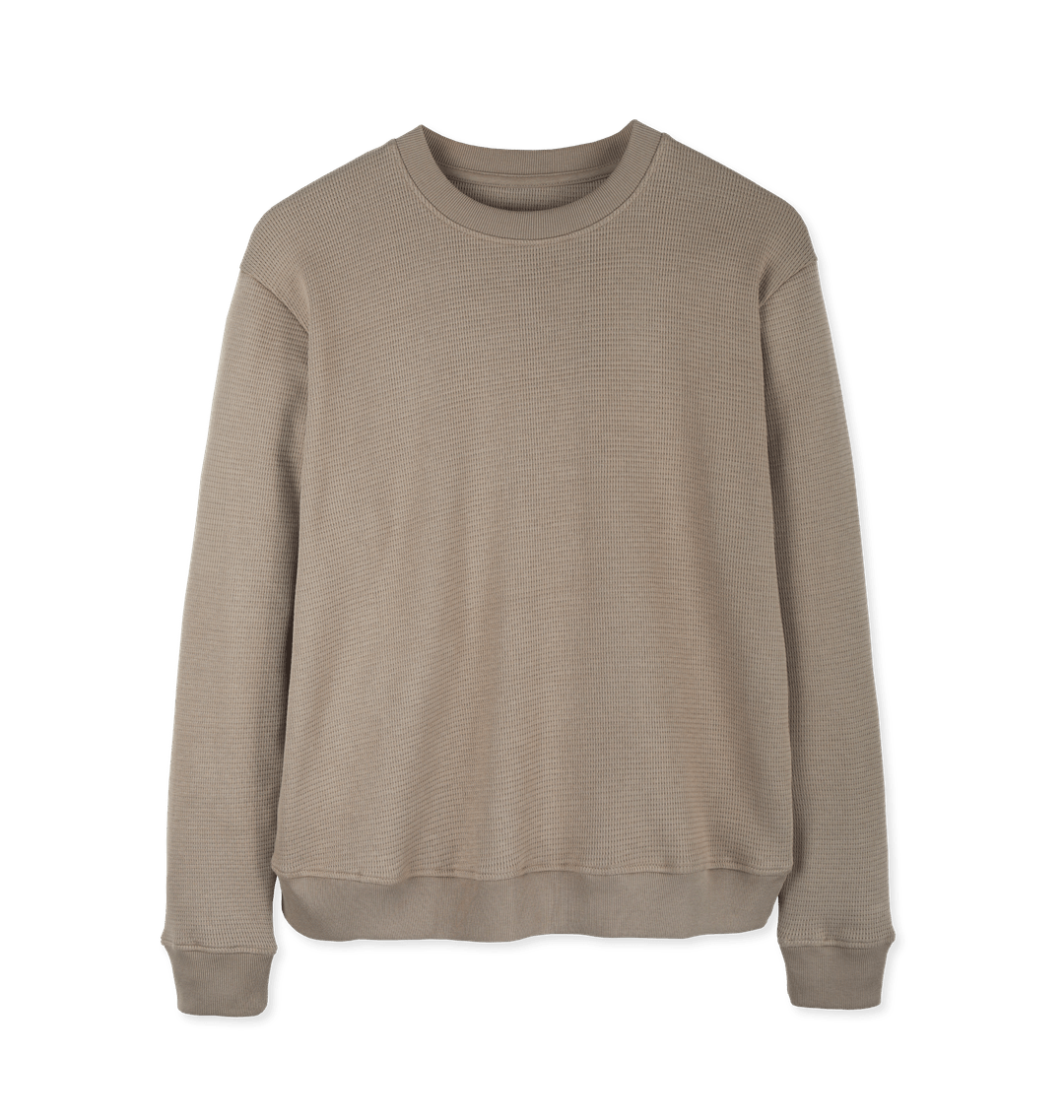 【THE MOZZ】Waffle Lightweight Jumper Women's Waffle Knit Jumper | Organic Cotton | Rapanui