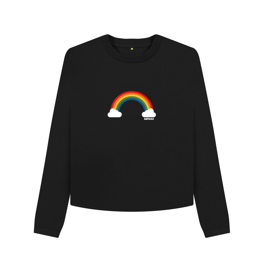 Black rainbow cheap jumper