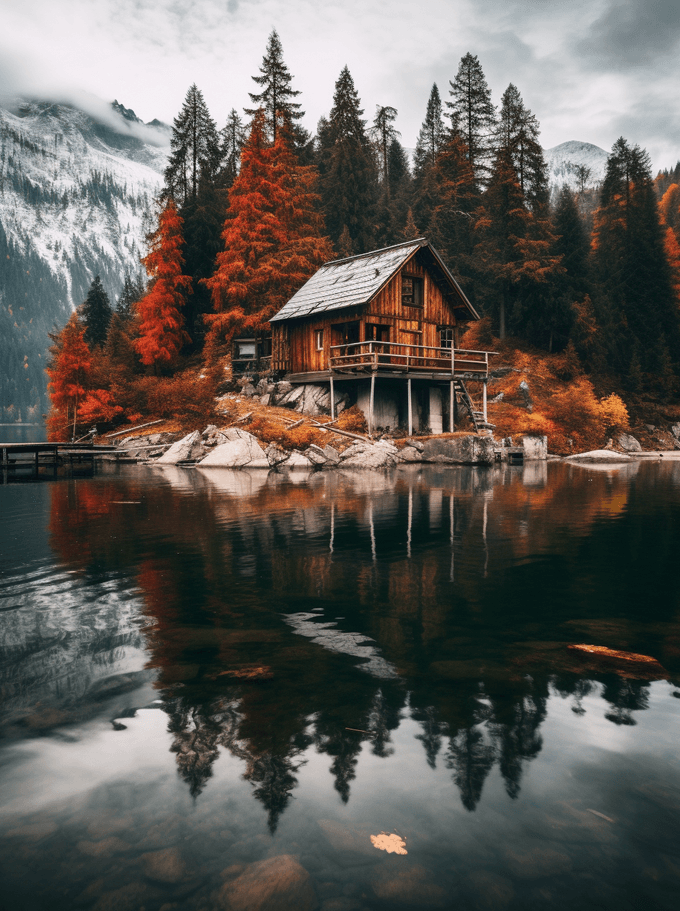 Swiss Autumn: 25 Enchanting Lake Cabins
