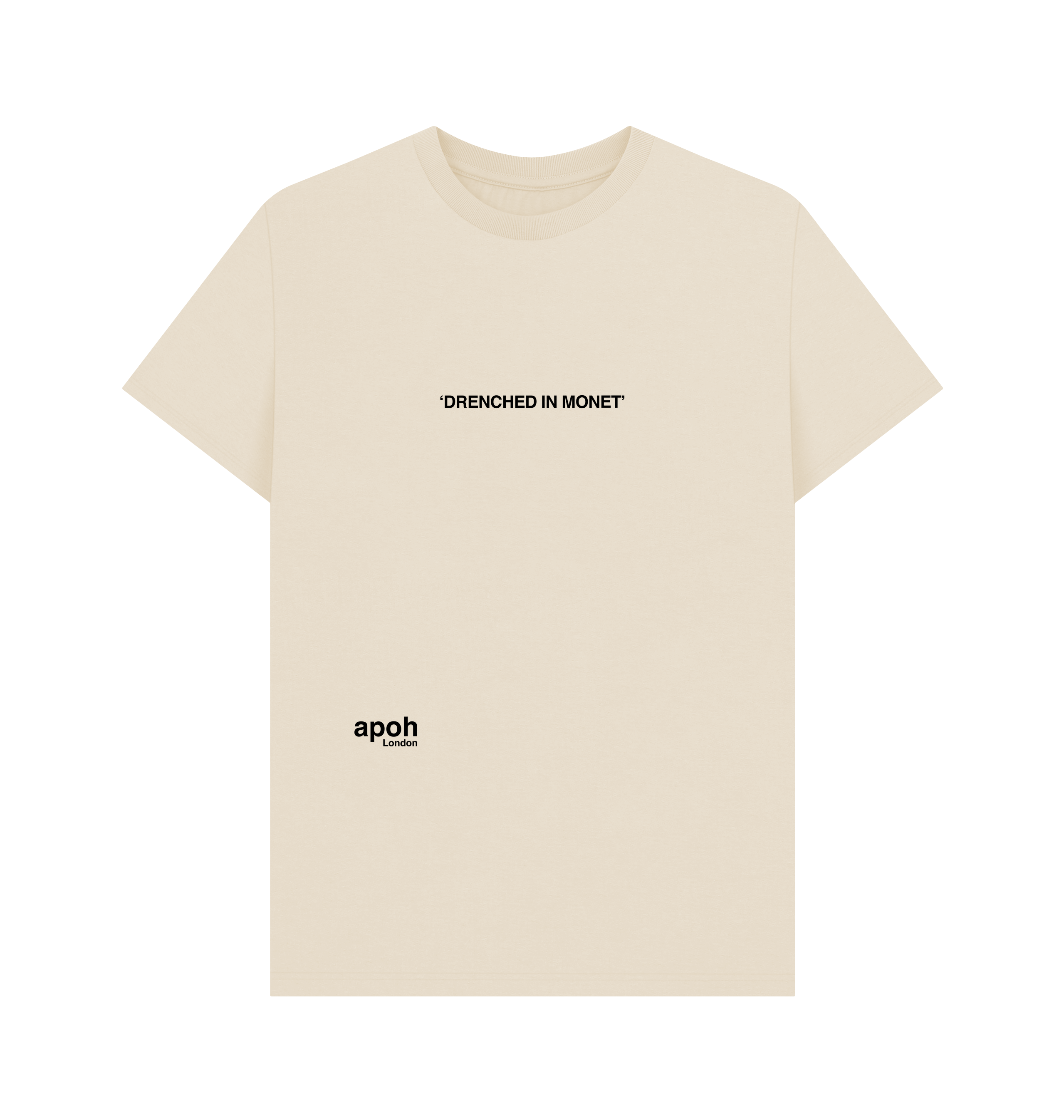 PREMIUM OFFICIAL APOH Drenched In Monet Slogan Cream T-Shirt - Picture 2 of 3