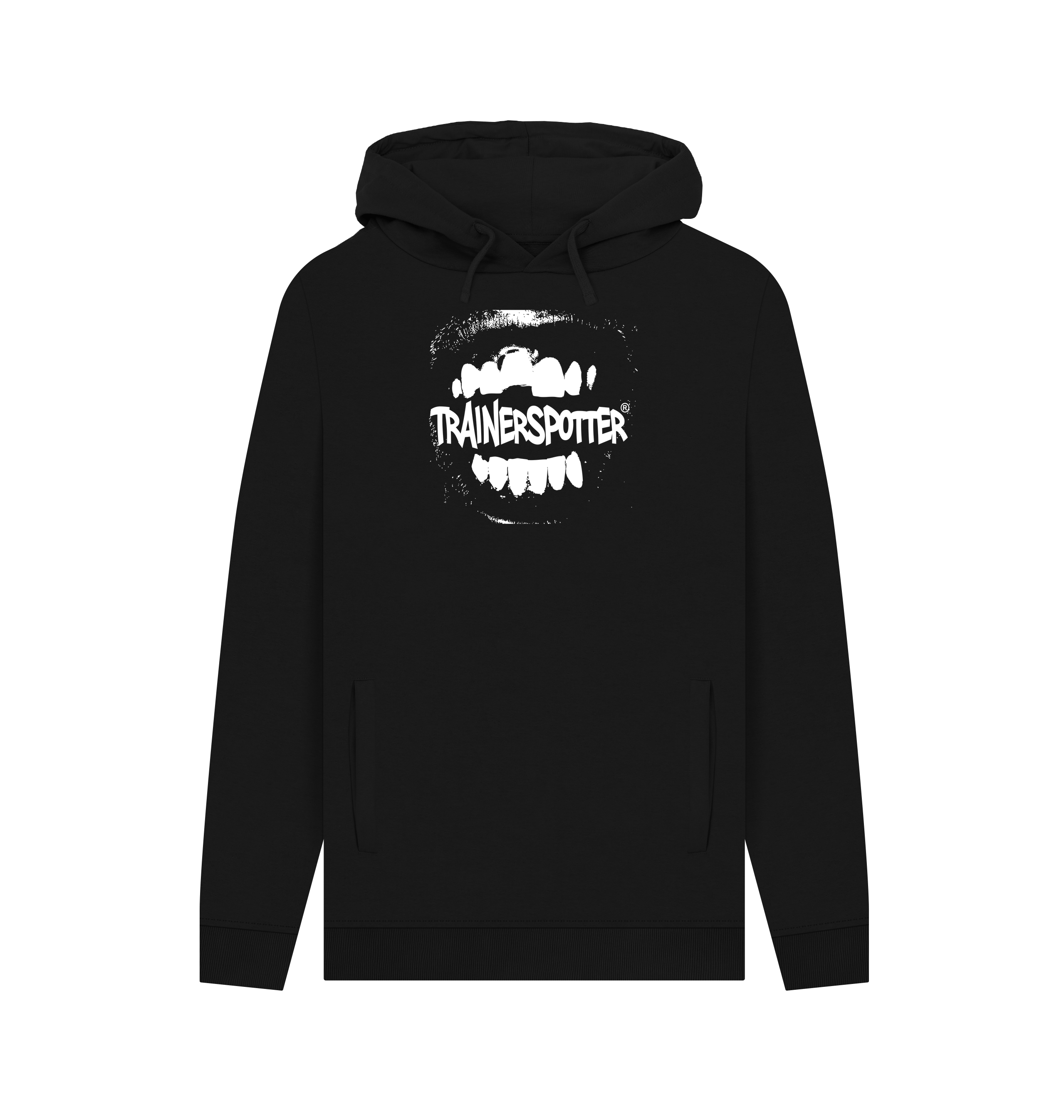 PREMIUM OFFICIAL Trainer Spotter Mouth Black Hoodie - Picture 2 of 3