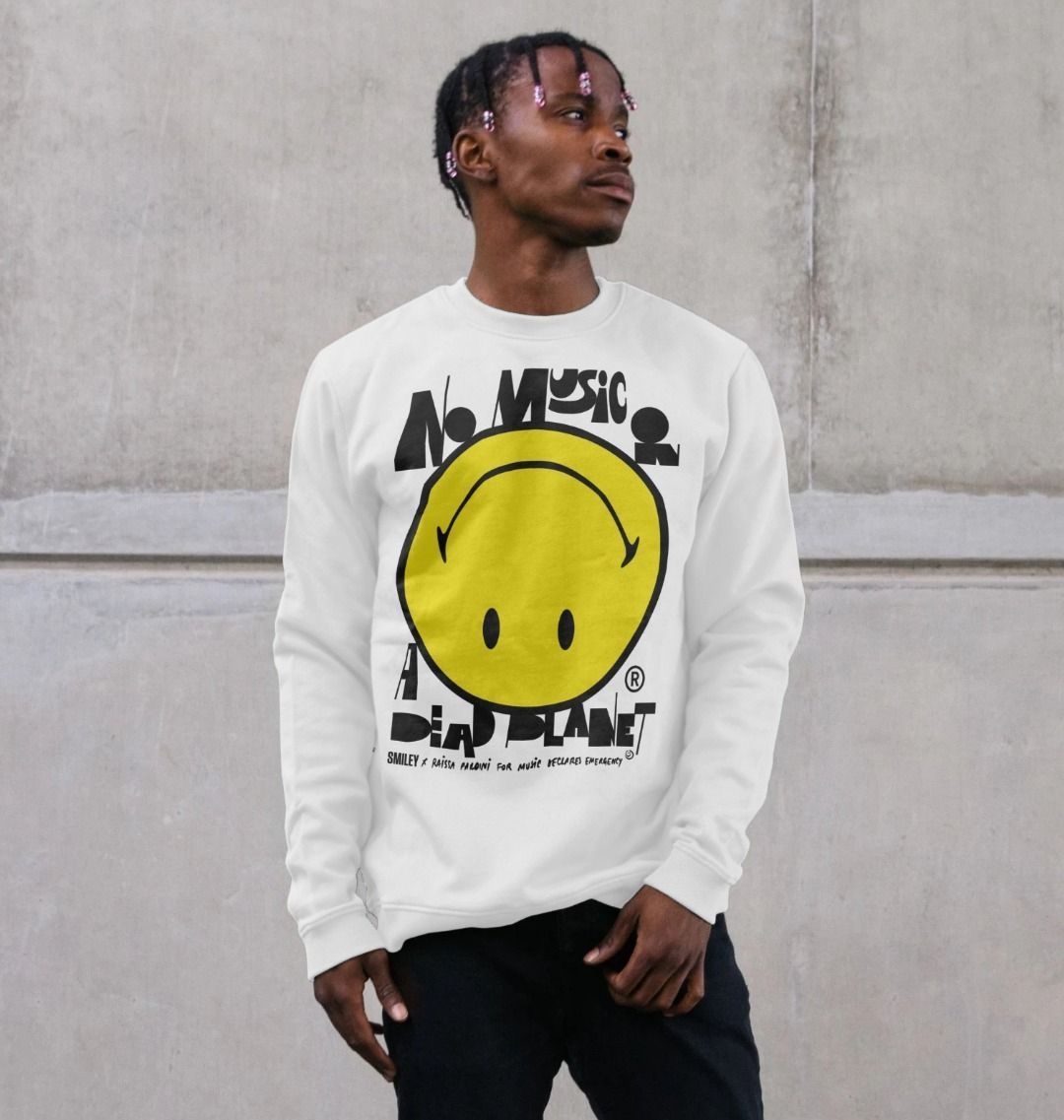 Yellow smiley cheap face sweatshirt