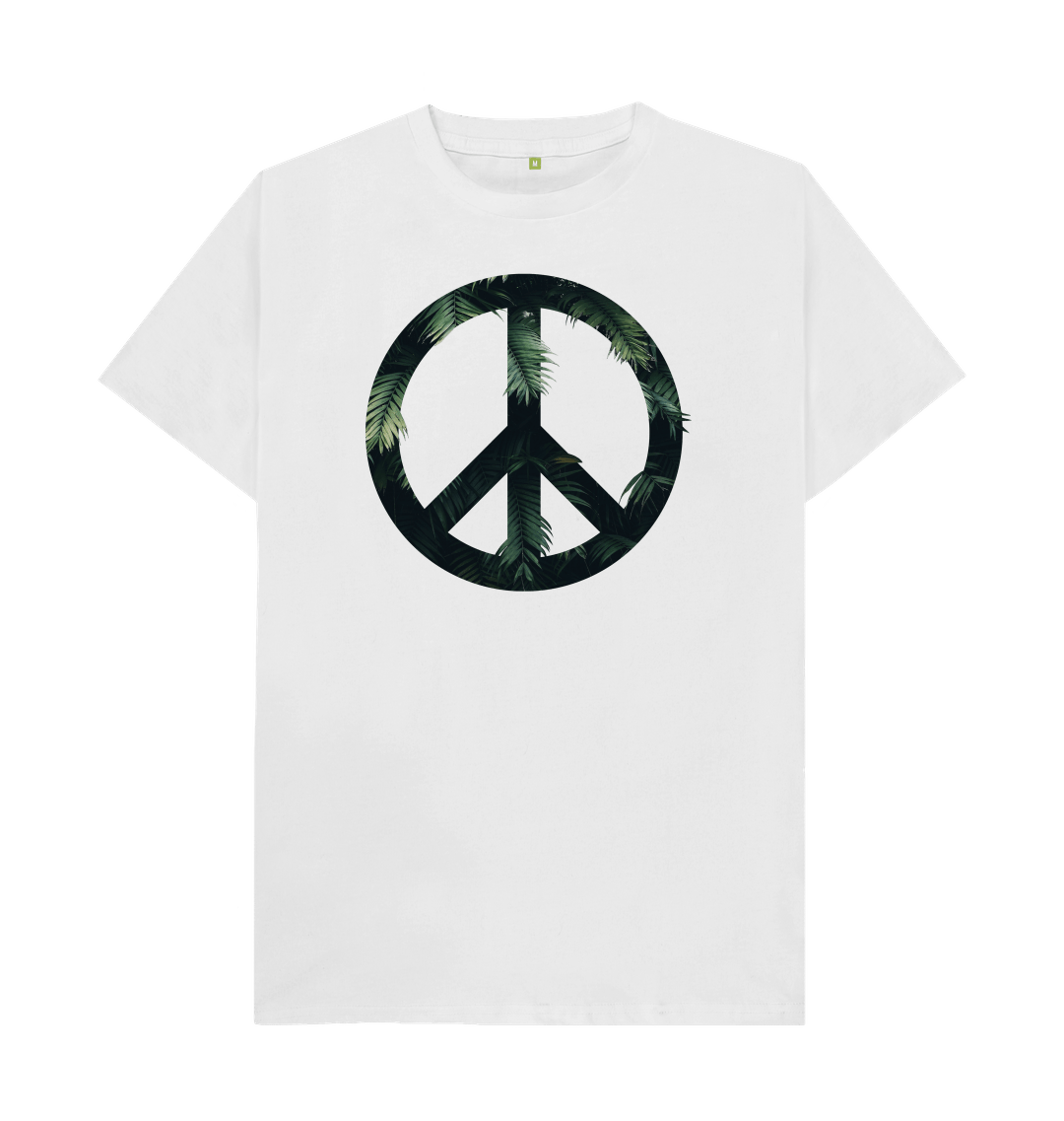 White Peace Sign T-Shirt White Peace Sign T-Shirt