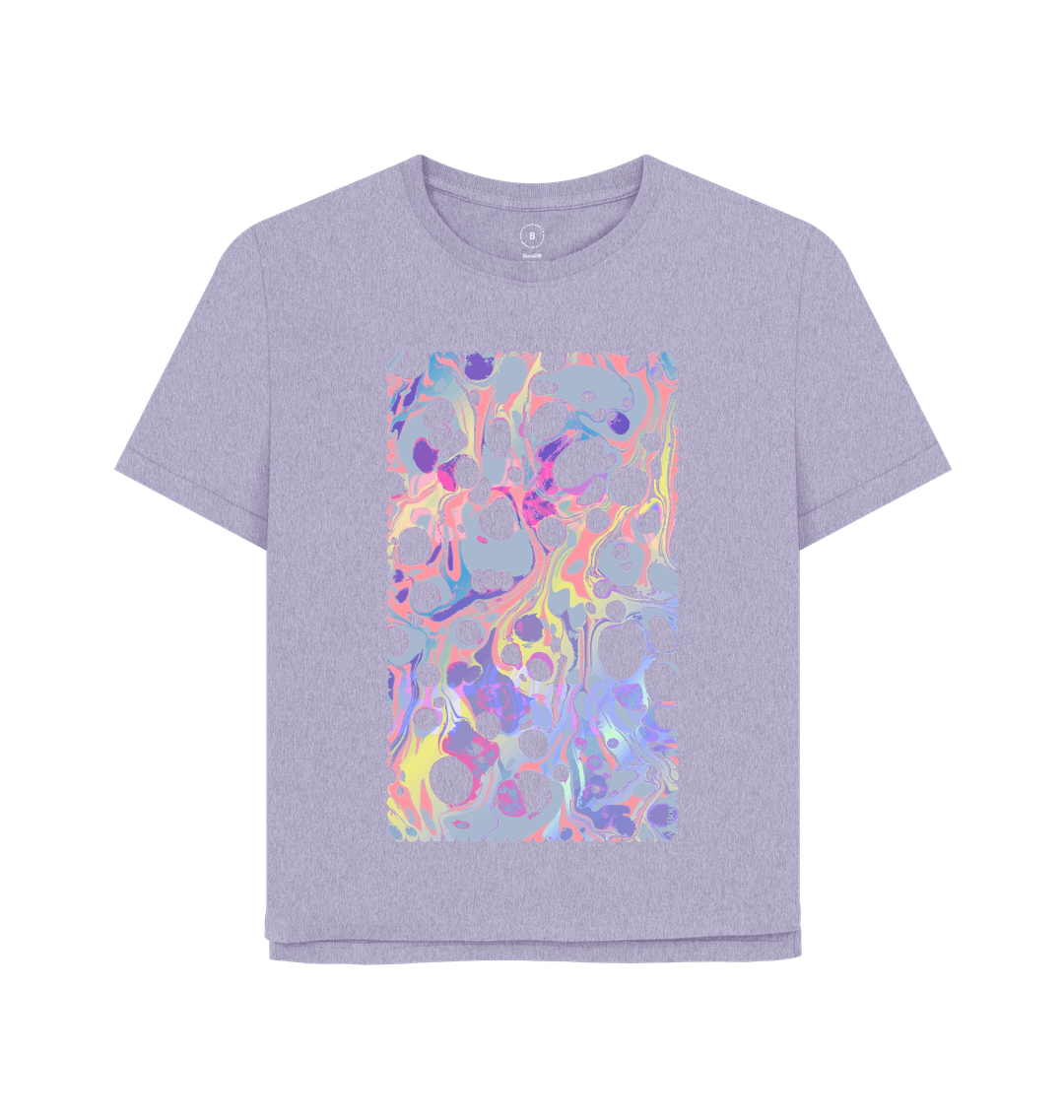 Tシャツ・カットソー [MATINKIM]bubbly graphic printing top in lilac BUBBLY GRAPHIC PRINTING TOP IN LILAC – Matin Kim