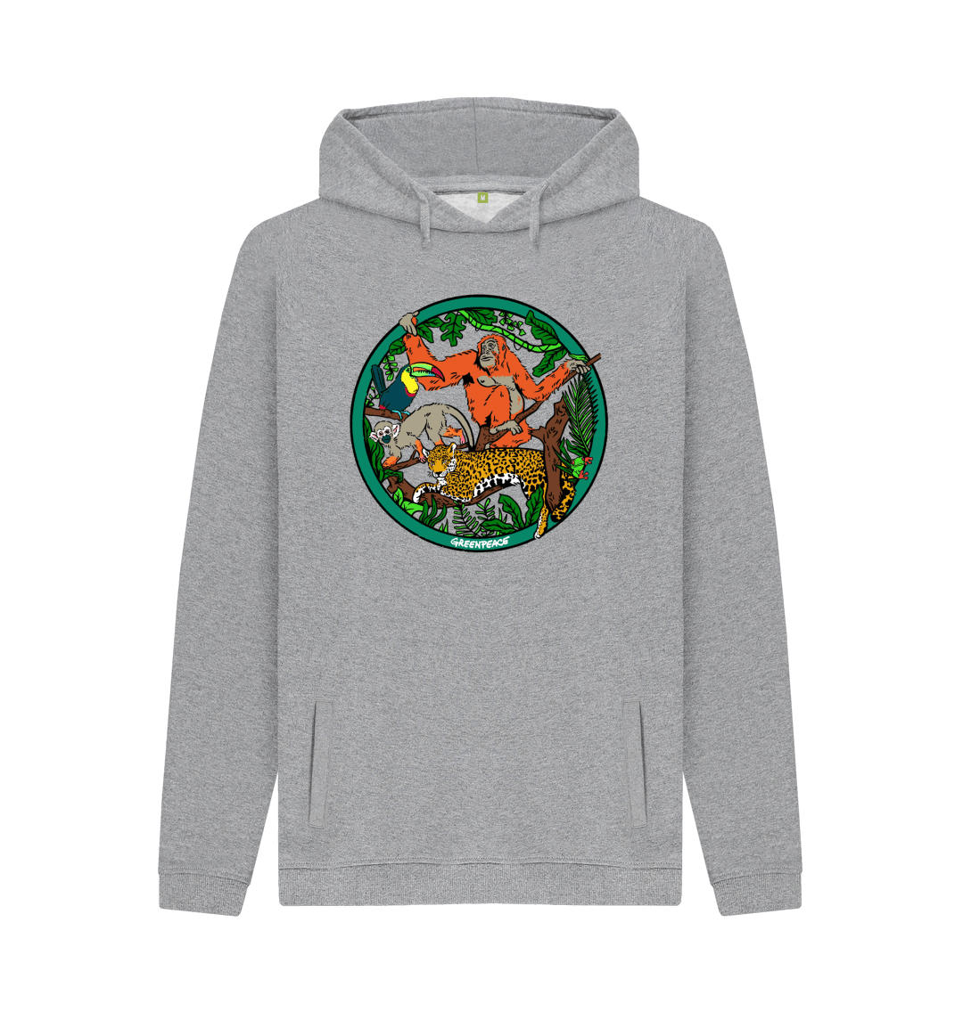 At Ease Hoodie, heathered rainforest green