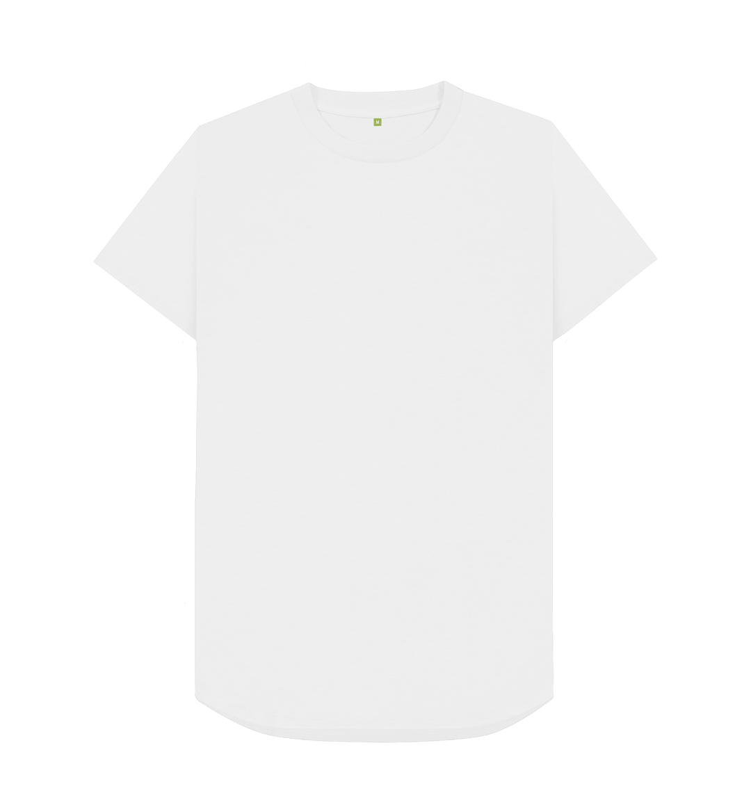 Plain white longline top t shirt