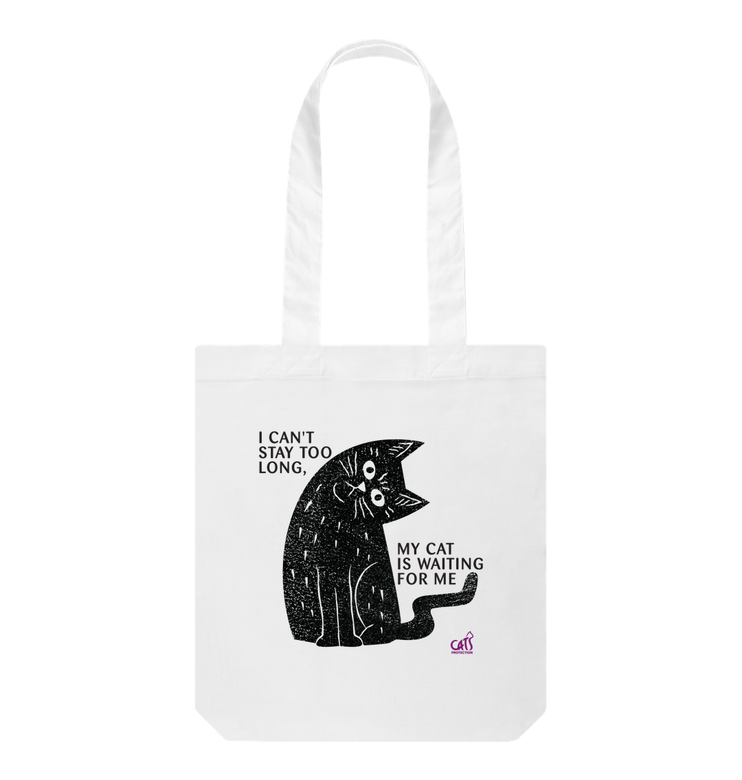 My Cat Is Waiting For Me Tote Bag