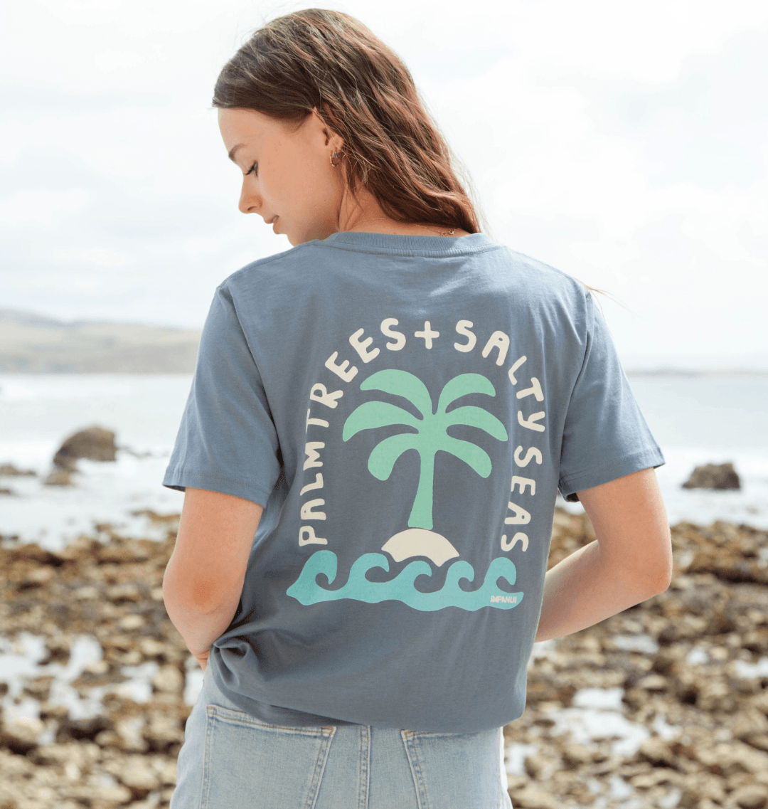 Cartoon Palm Tree Hawaiian Print Women's Joggers