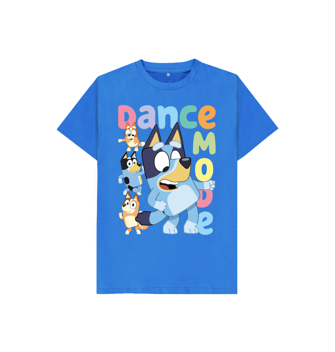 Blue Bluey Dance Mode Tee