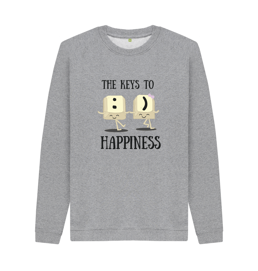 Novelty Computer Jumper The Keys To Happiness :) Pun