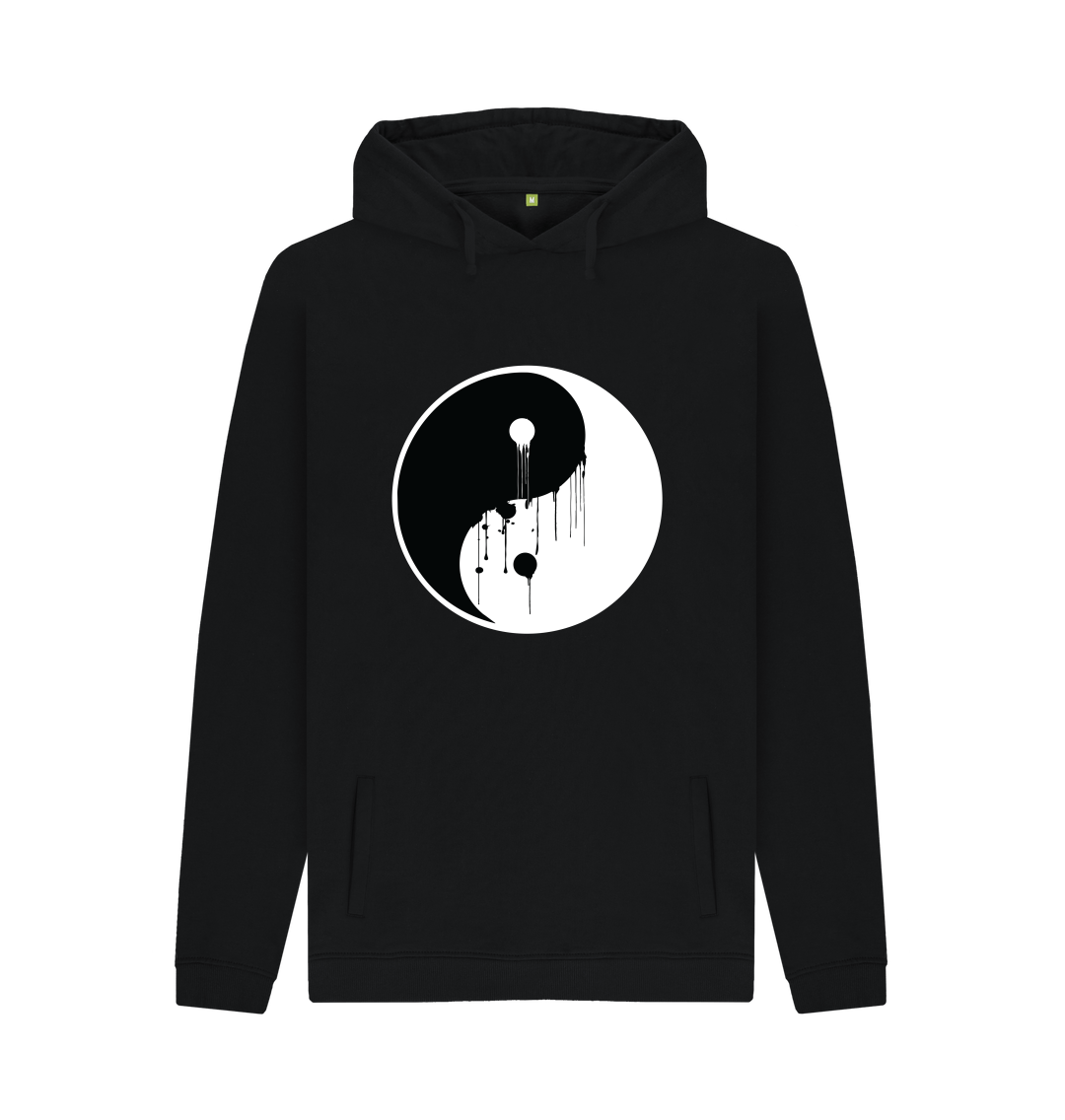 Dripping Paint Ying Yang Hoodie