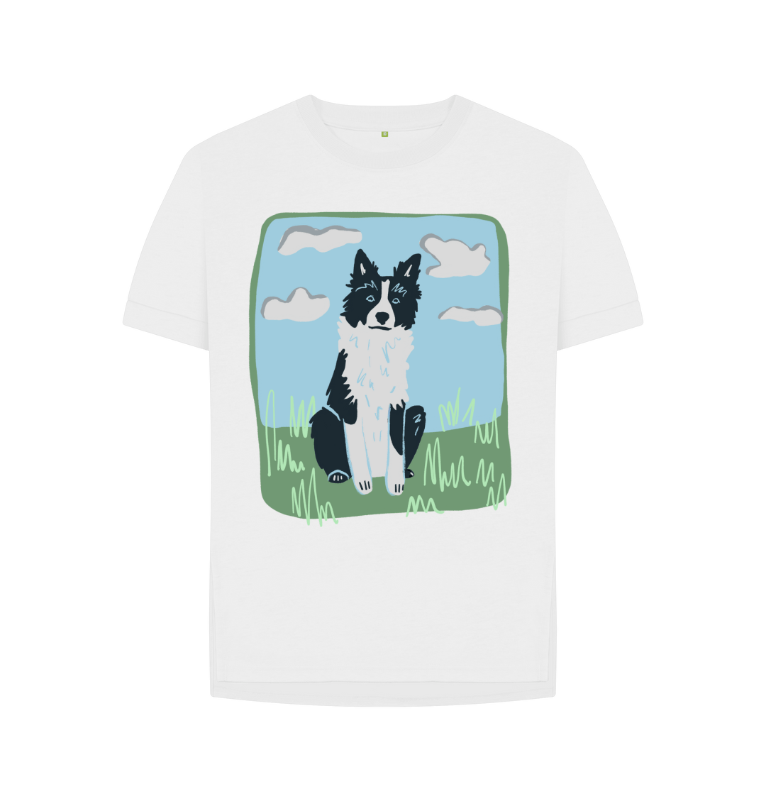 Border collie t shirt sale