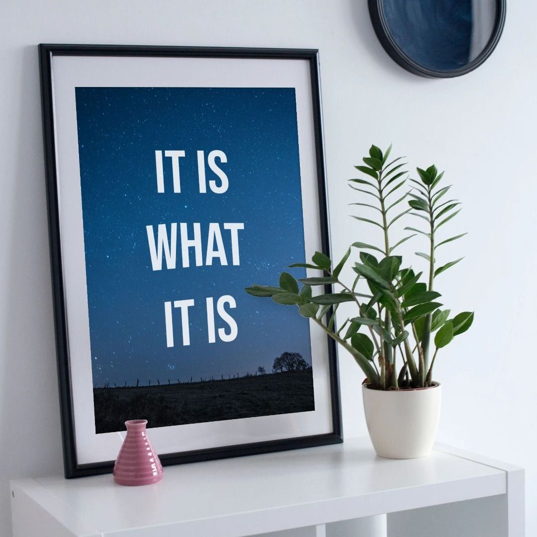 It Is What It Is Poster