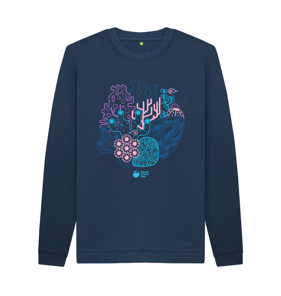 【KOOLOSET】Marine Spread Printed Sweatshirt J27 Embroidered Organic Crew Neck Sweatshirt — Orca Conservancy