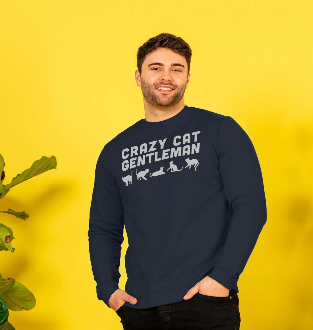 Crazy Cat Gentleman Sweater