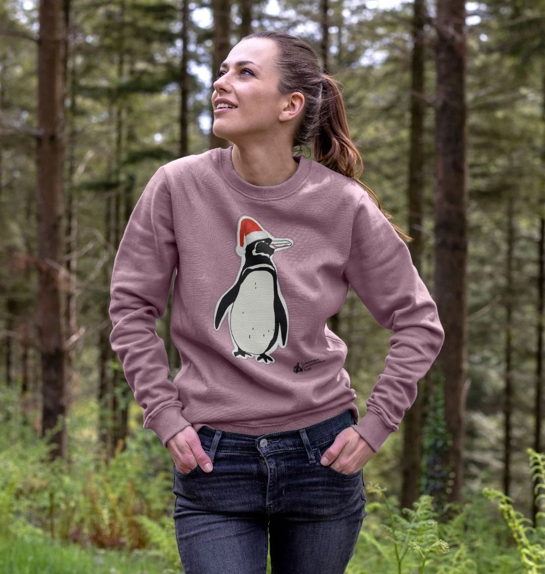 Womens penguin christmas jumper sale