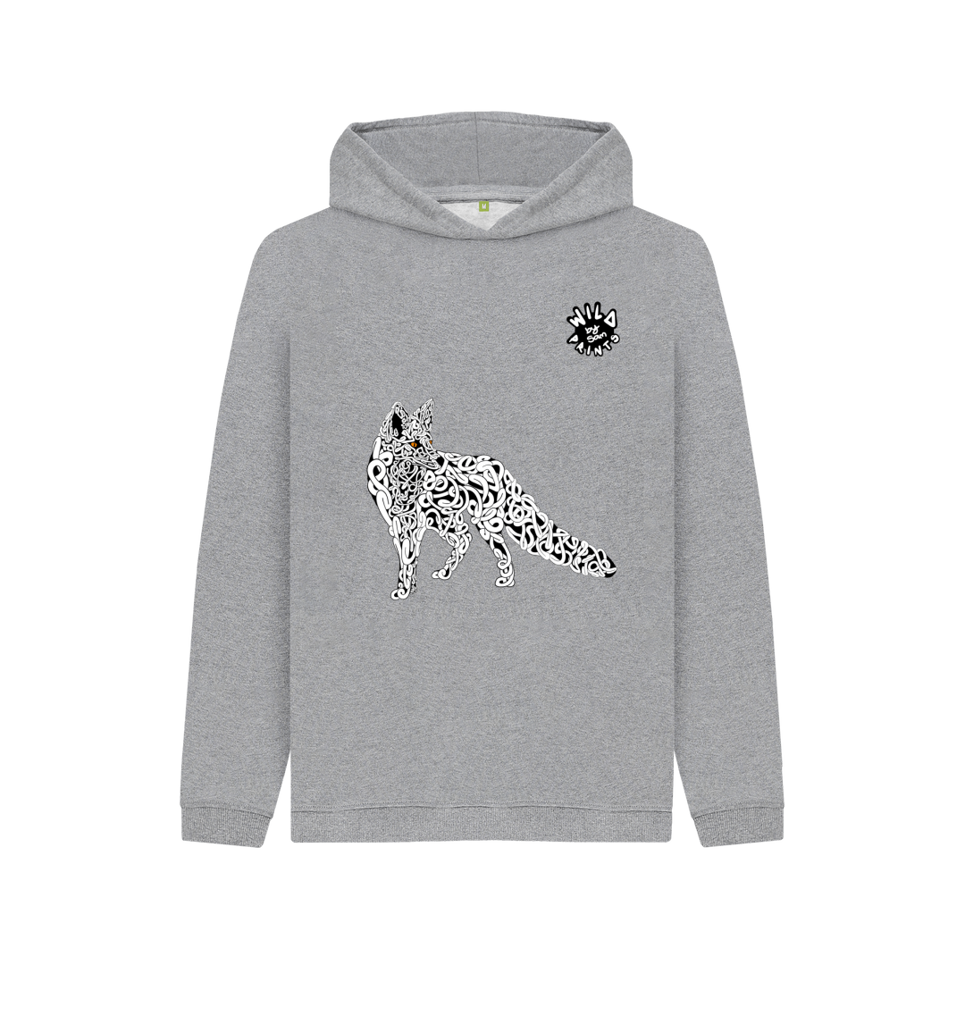 Fox print online hoodie