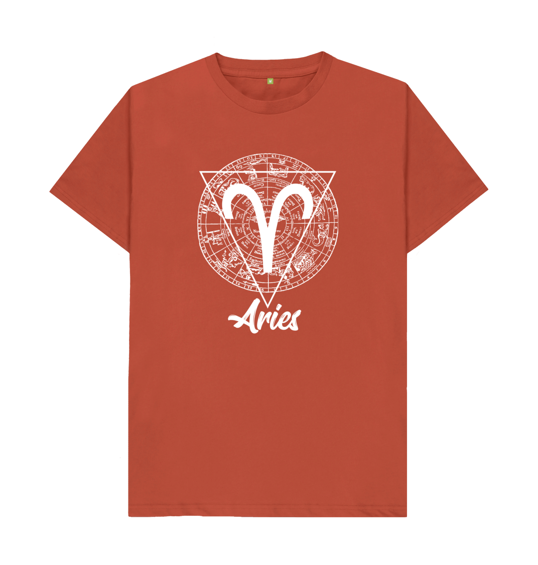 Aries Zodiac Star Sign Birthday Horoscope T Shirt