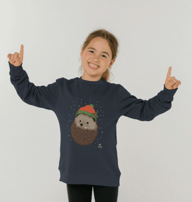 Kids Hedgehog Christmas Jumper