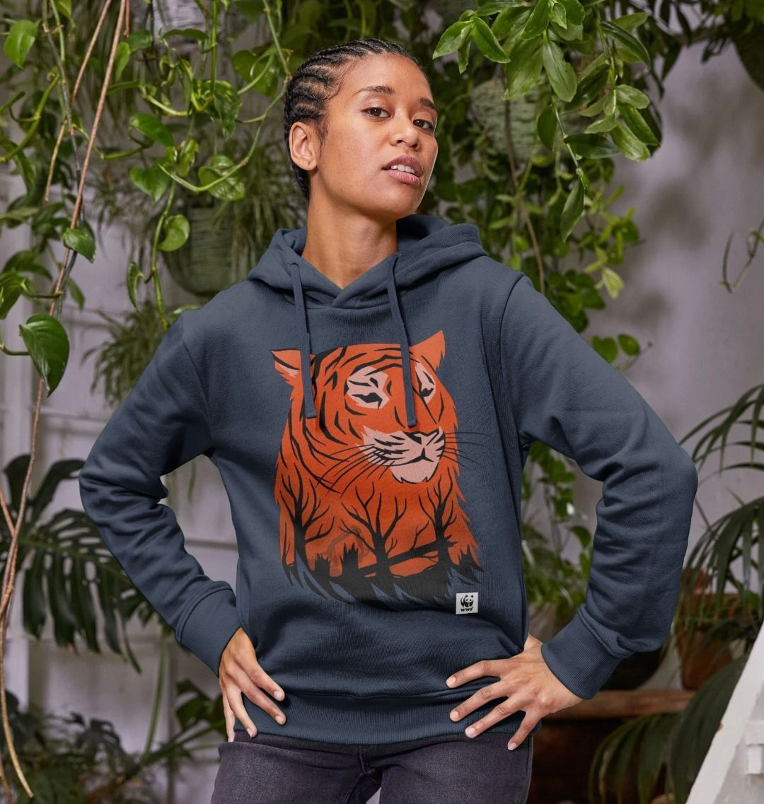 Orange 2024 tiger hoodie