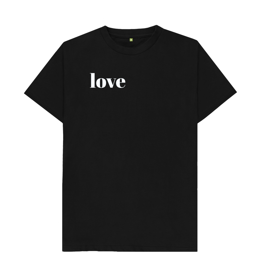 Love Black Unisex T-shirt