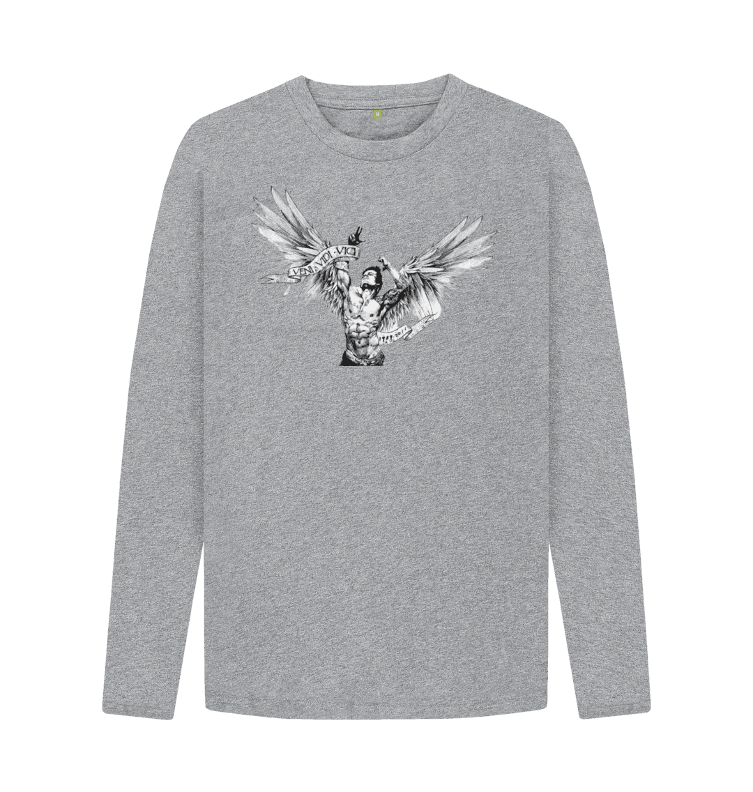 【SATIIIZ】Keuleb Printed Jersey Long Sleeve T-Shirt Angel Zyzz Long Sleeve T-shirt
