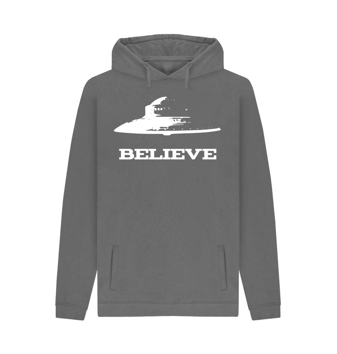 Alien Hoodie Believe in UFO Flying Saucers