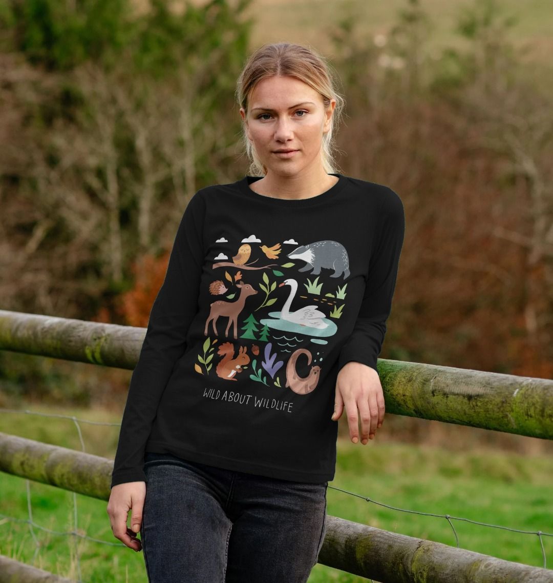 Women's long sleeve graphic tees discount