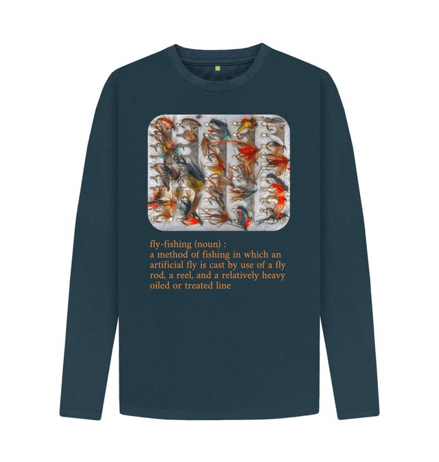 Fly-Fishing' Vintage Fly Tin Long Sleeve T-Shirt