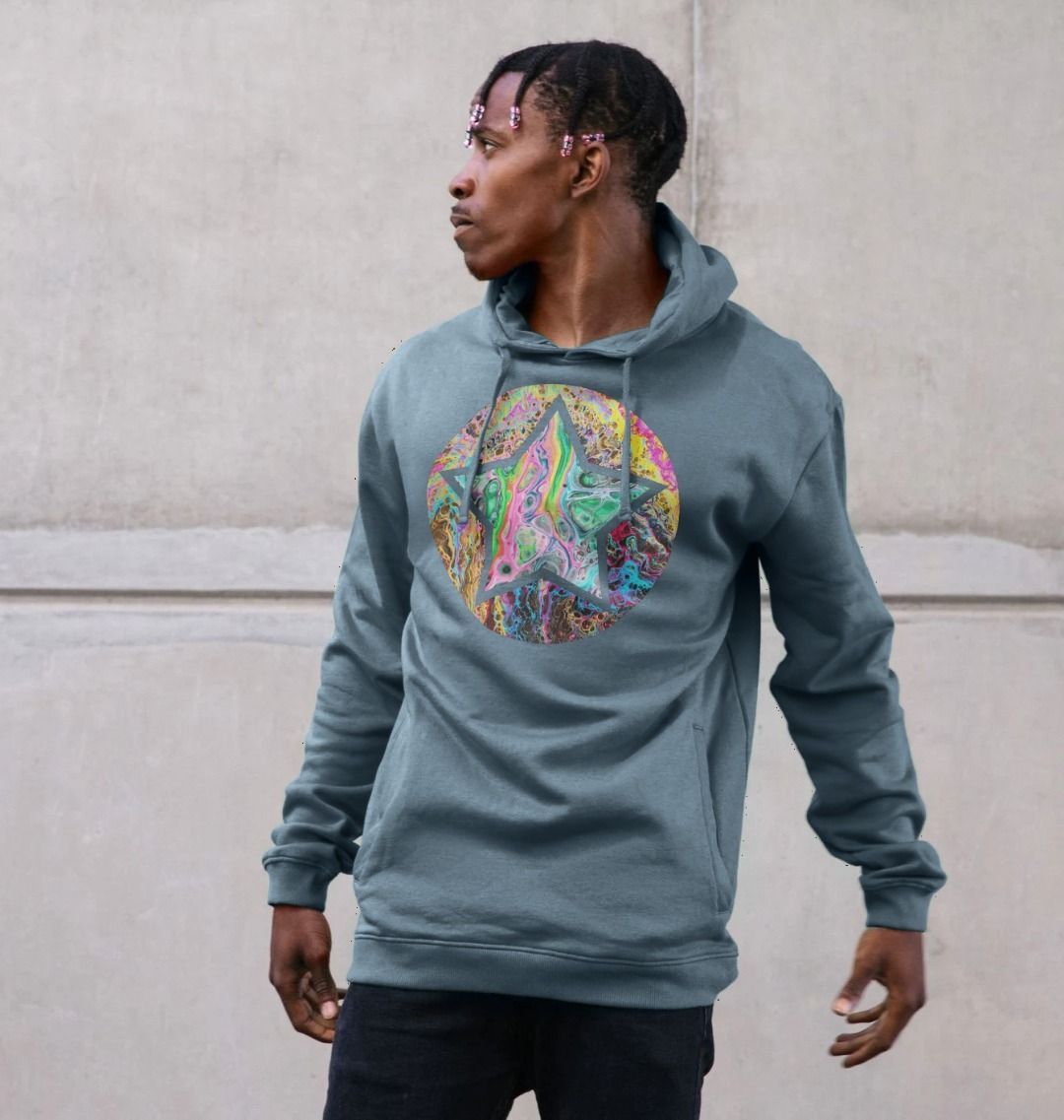 Rainbow hoodie mens sale