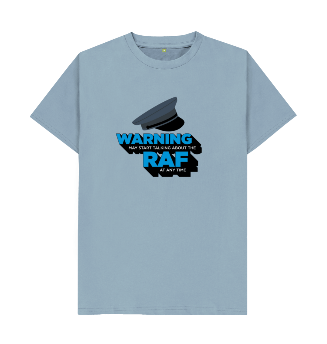 Warning RAF T-Shirt (Stone Blue) | SSAFA Store