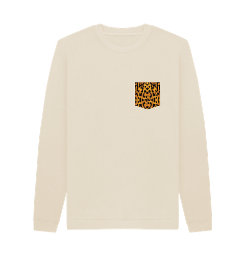 t shirt with leopard pocket