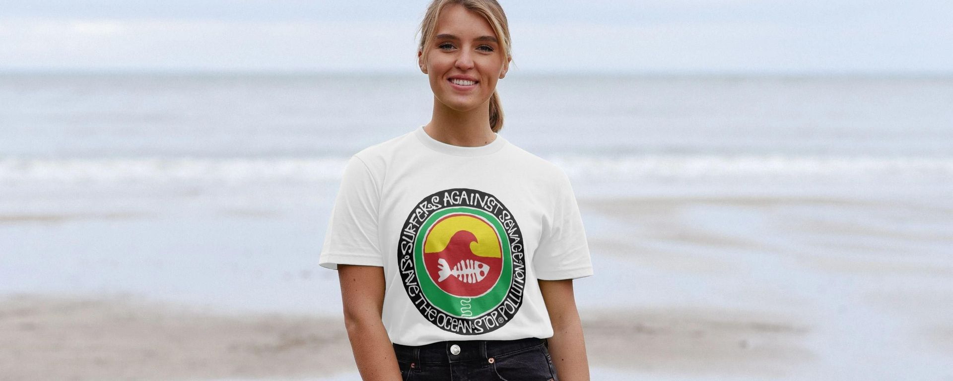 WIND AND 変わん SEA baseball shirt dot sea