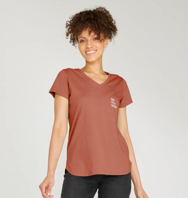 Yoga With Adriene V-Neck T-shirt | Yoga 