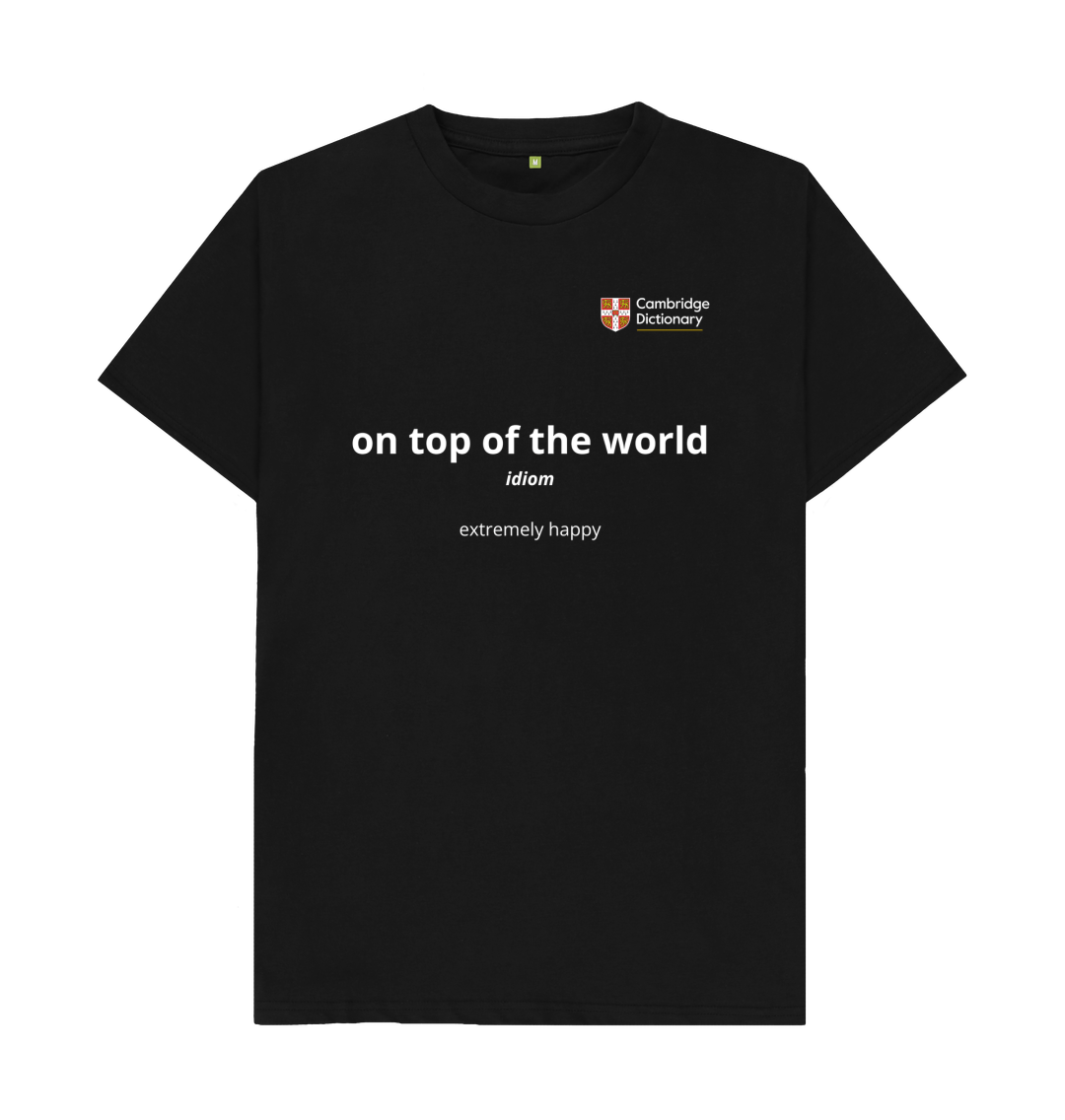 On top of the world organic cotton T shirt white