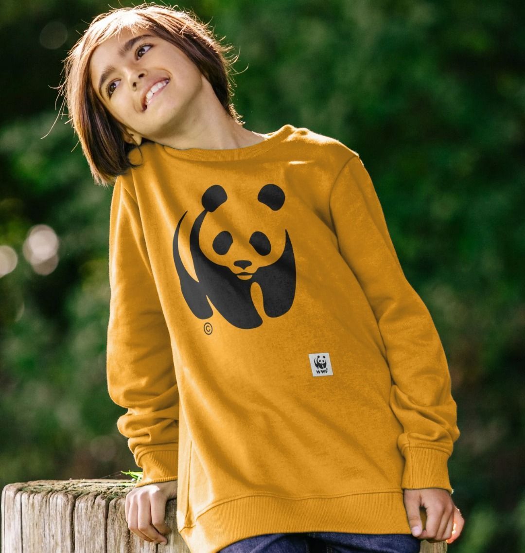 Girls shop panda jumper