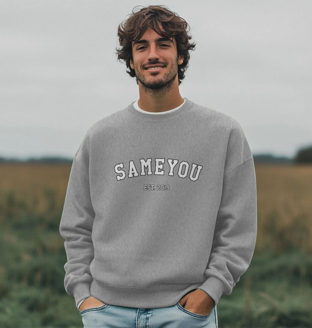 Oversized Varsity men's jumper