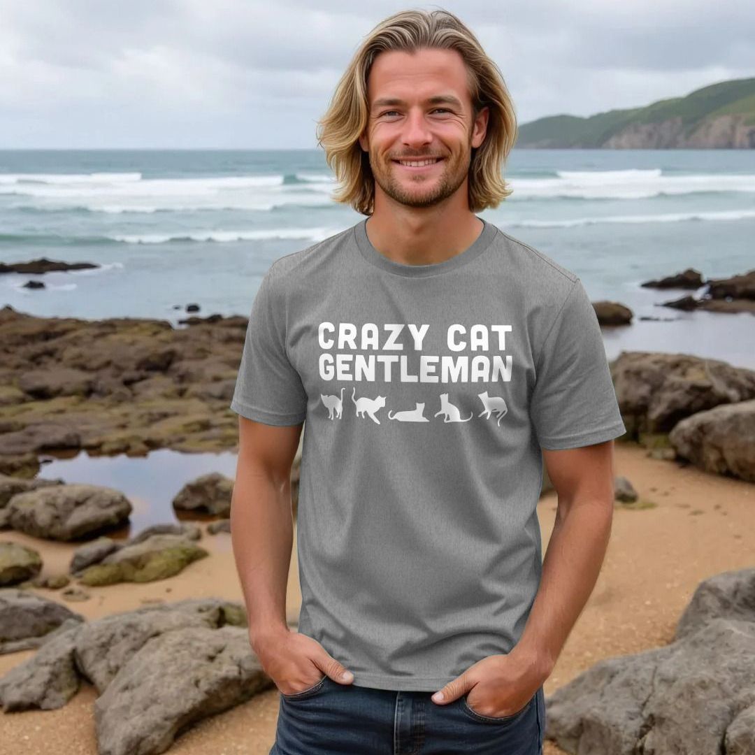 Crazy Cat Gentleman T-Shirt