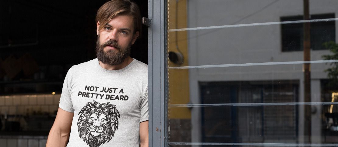 t shirt moustache