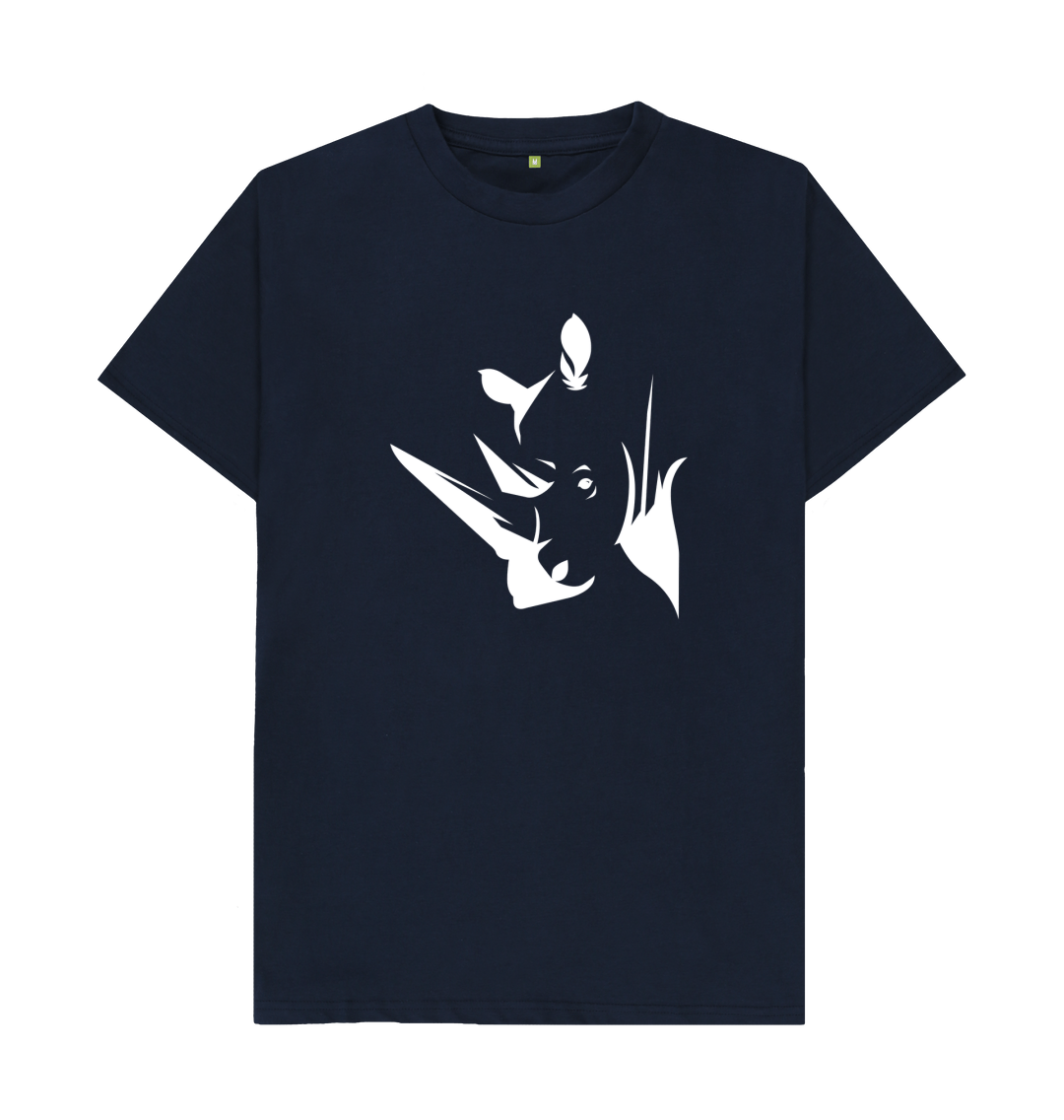 White Rhino T Shirt - Unique Design & Eco Friendly!