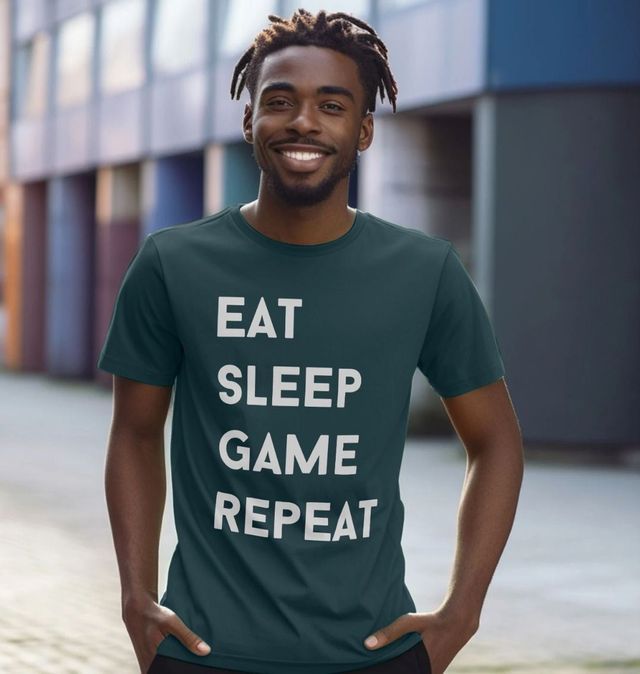 Eat, Sleep, Game, Repeat Gamer T Shirt