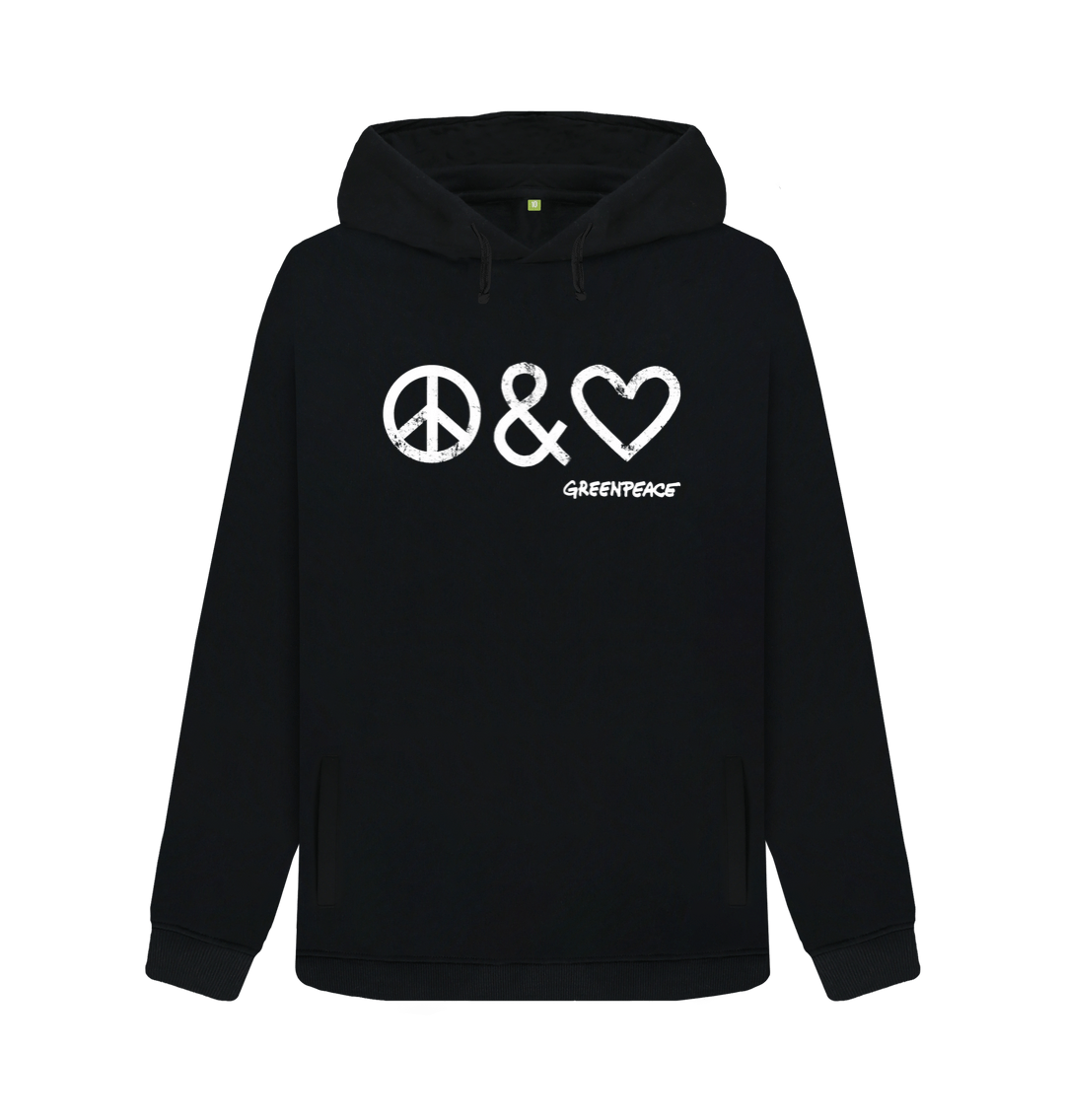 Peace love world mock neck outlet hoodie