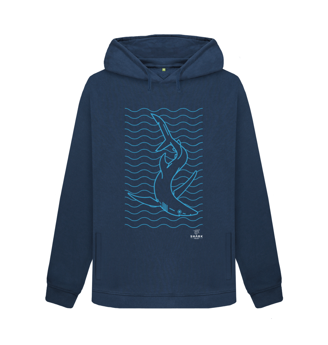 Blue shark outlet hoodie